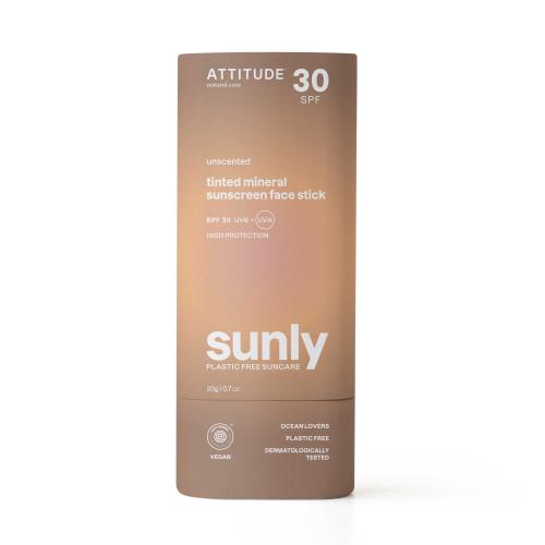 ATTITUDE Tónovaná 100% ochranná tyčinka na tvár a pery SPF 30