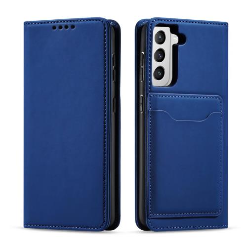 MG Magnet Card knižkové kožené puzdro na Samsung Galaxy S22 Plus, modré