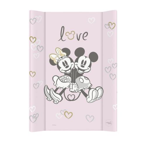 Podložka prebaľovacia s pevnou doskou COMFORT (50x70) Disney Minnie & Mickey Pink