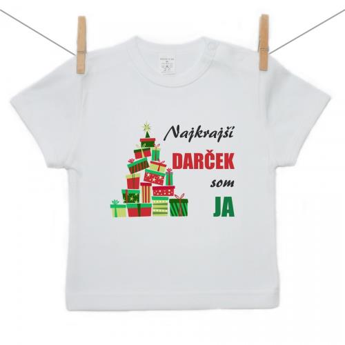 Boodyy Tričko s krátkym rukávom Najkrajší darček som ja 128 (7-8 rokov) 2690-47432