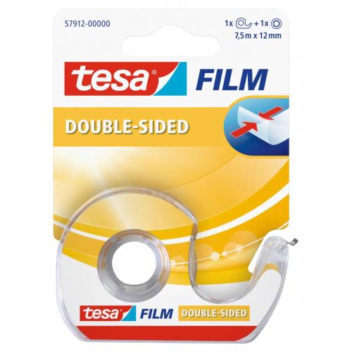 Obojstranná páska TESA 12 mm x 7,5 m s dispenzorom-Tesa