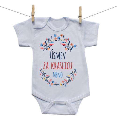 Boodyy Body s krátkym rukávom Úsmev za kraslicu 80 (9-12 mesiacov)
