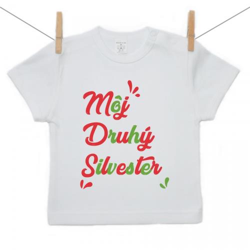Boodyy Tričko s krátkym rukávom Môj druhý Silvester 80 (9-12 mesiacov) 3202-50944
