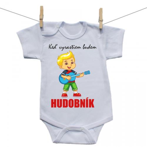 Boodyy Body s krátkym rukávom Keď vyrastiem budem hudobník 68 (3-6 mesiacov) 2313-44819
