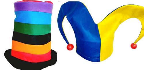 Klobúk color -MOVEO + MOVEO Klobúk šašo + Klobúk multicolor -MOVEO
