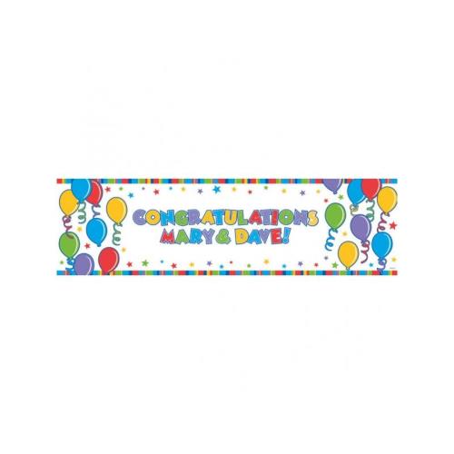 Amscan Personalizovaný narodeninový nápis 165x51cm