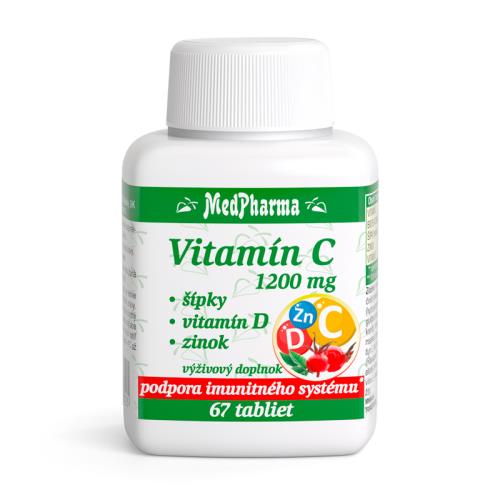 MedPharma Vitamín C 1200 mg – šípky, vitamín D, zinok