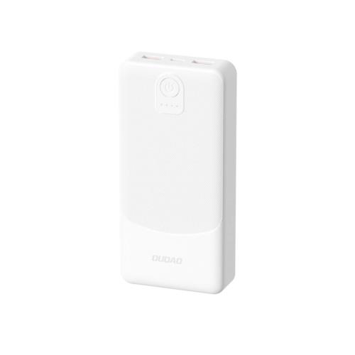 Dudao K10 Power Bank 10000mAh 2x USB / USB-C 2.4A 12W, biely