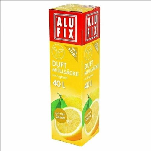 Alufix Vrecia na odpadky s vôňou citróna 40L, 53 x 60 cm-Alufix