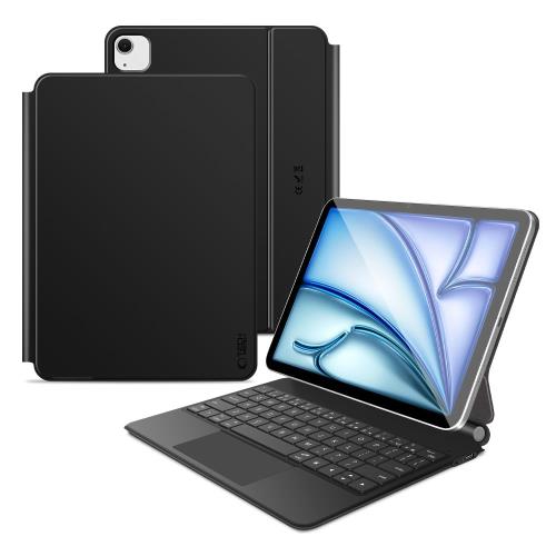 Tech-Protect Smartcase Magnetic puzdro s klávesnicou na iPad Air 10.9'' 4-5gen 2020-2022 / 11'' 6-7gen 2024-2025, čierne