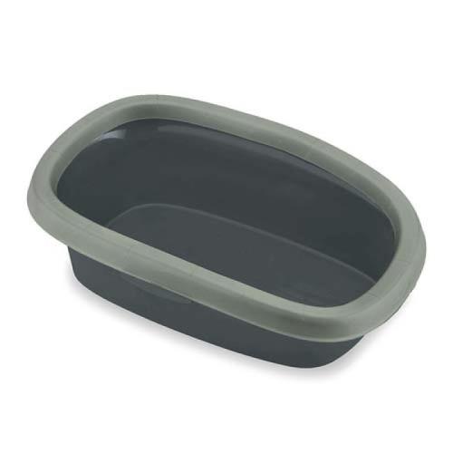 STEFANPLAST GREEN LINE SPRINT 20 sivá/sivozelená 39x58x17cm toaleta pre mačky 98% z recyklovaného plastu