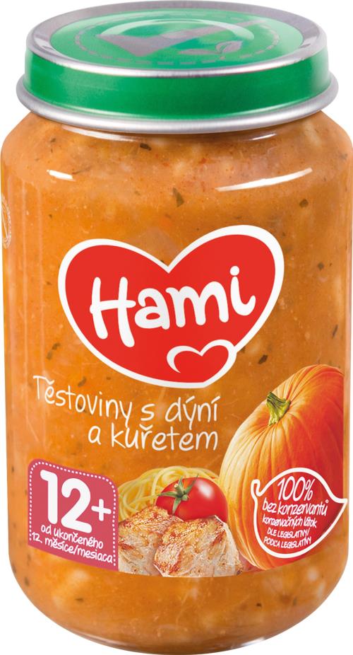 Hami príkrm Cestoviny s tekvicou a kuraťom