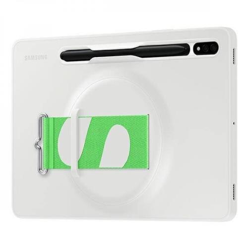 Ochranný kryt s remienkom pre Samsung Galaxy Tab S8 / Tab S7 - Biela H36375