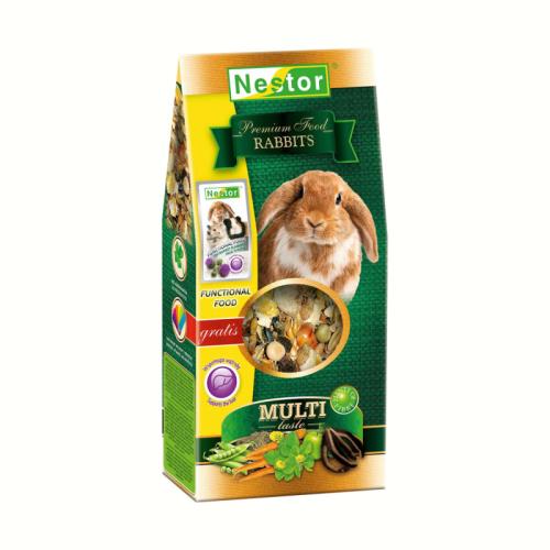 NESTOR PREMIUM Prémiové krmivo pre zajace 500ml/230g +Funkčné krmivo zdarma
