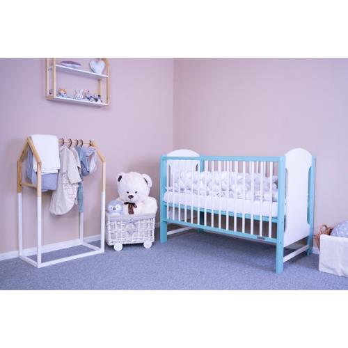 Detská postieľka New Baby ELSA bielo-mätová , 20C51051