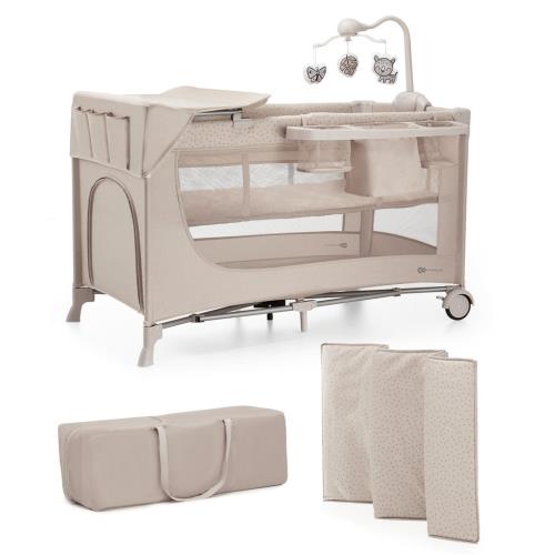 Postieľka cestovná Joy 2 s doplnkami Beige