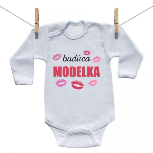 Boodyy Body s dlhým rukávom Budúca modelka 74 (6-9 mesiacov)