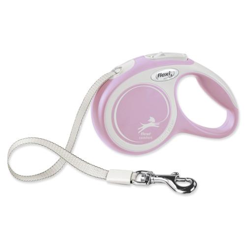 flexi New Comfort XS popruh 3m ružová do 12kg