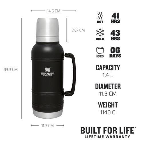 10-11429-005 STANLEY The Artisan Thermal Bottle 1.4L / 1.5QT Black Moon