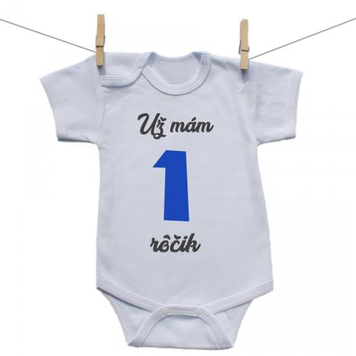 Boodyy Body s krátkym rukávom Už mám 1 rôčik Chlapec 50 (0 mesiacov) 2487-46023