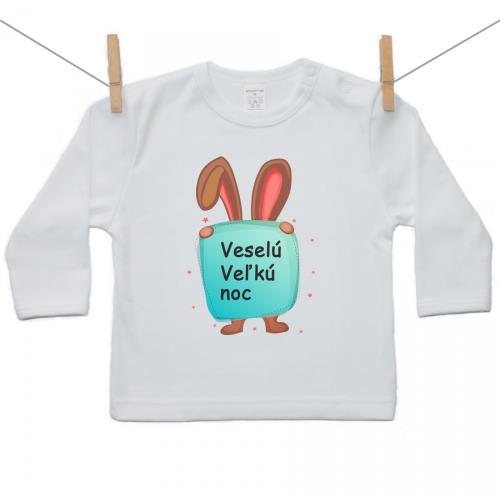 Boodyy Tričko s dlhým rukávom Veselú Veľkú noc 2 74 (6-9 mesiacov)