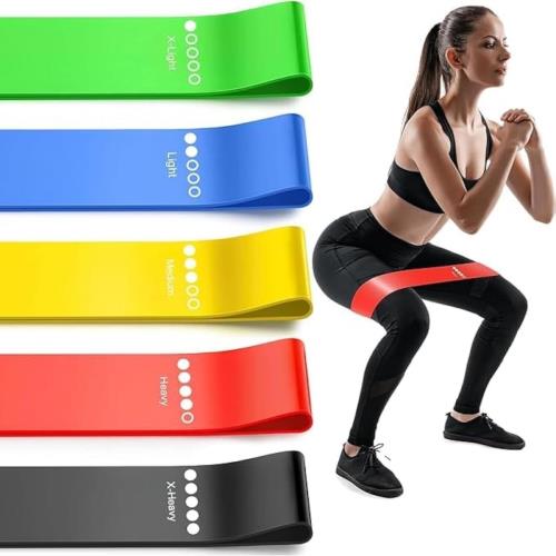 Odporové Gumy na Cvičenie - 5ks - Fitness Set H35706