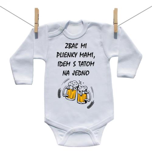 Boodyy Body s dlhým rukávom Idem s tatom na jedno 62 (2-4 mesiace)