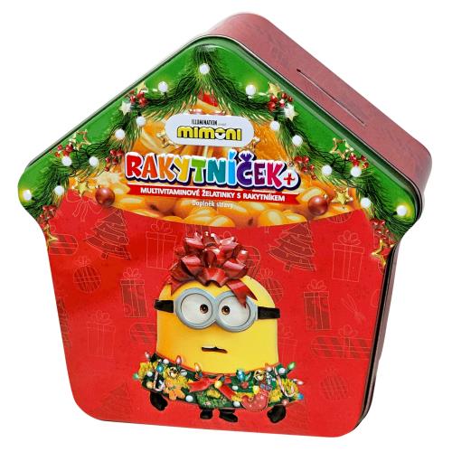 RAKYTNÍČEK+ multivitamínové želatínky Vianočný domček Mimoni
