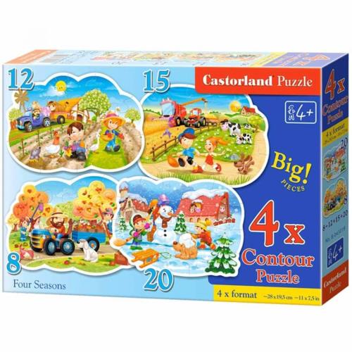 Baby puzzle 4 ročné obdobia, 4v1 -MOVEO