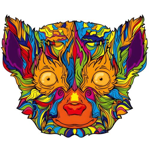 Drevené puzzle Lemur/L H21962