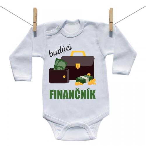 Boodyy Body s dlhým rukávom Budúci finančník 92 (18-24 mesiacov)