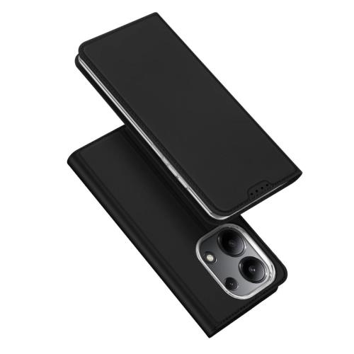 Dux Ducis Skin Pro knižkové puzdro na Xiaomi Redmi Note 13 4G, čierne