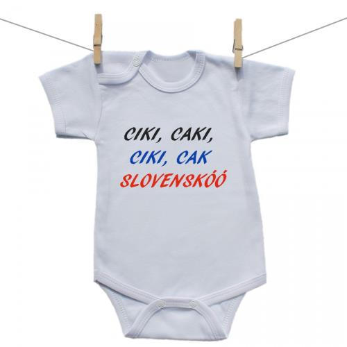 Boodyy Body s krátkym rukávom Ciki, caki, ciki, cak 62 (2-4 mesiace)