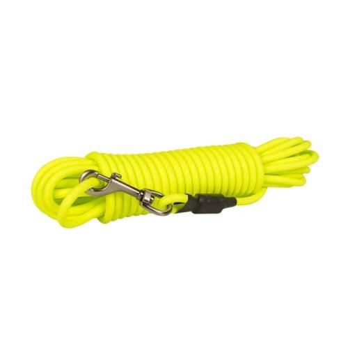 DUVO+ Explor Stopovacie vodidlo z PVC neónovo žlté lanko 15m/8mm