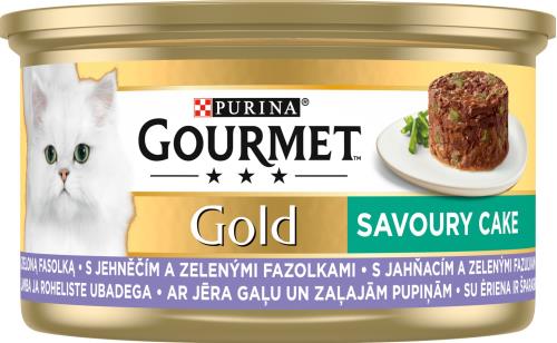 GOURMET GOLD Savoury Cake 24x85g s jahňacím a fazuľkami
