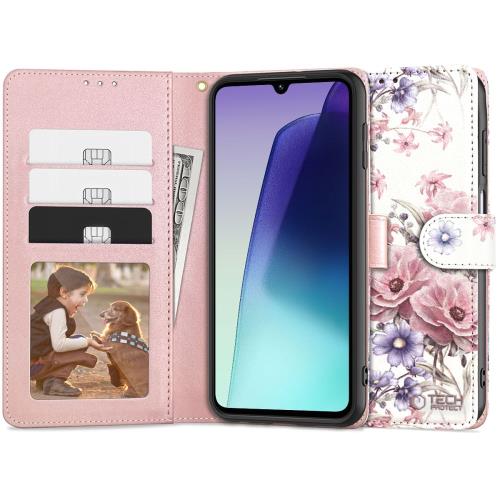 Tech-Protect Wallet knižkové puzdro na Xiaomi Redmi 14C / Poco C75, blossom flower