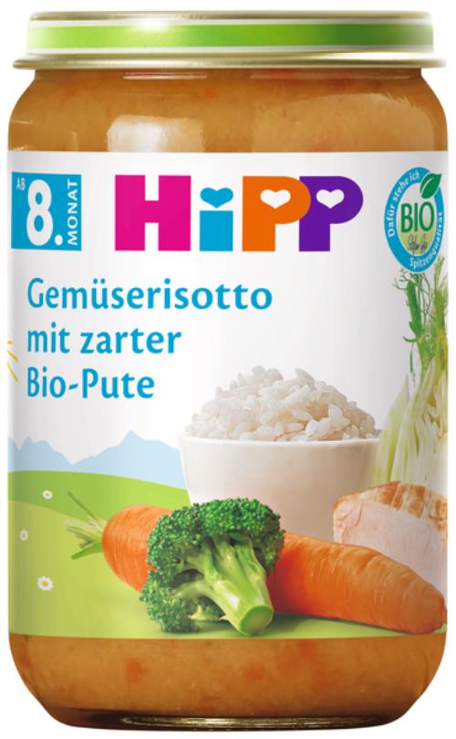 HiPP BIO Zeleninové rizoto s morčacím mäsom