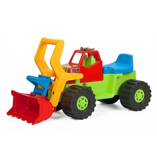 Detské odrážadlo Bager nakladač BAYO 74 cm zelený , 20C44899