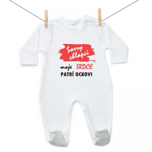 Boodyy Overal Sorry chlapci moje srdce patrí ockovi 80 (9-12 mesiacov)