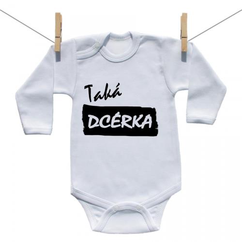 Boodyy Body s dlhým rukávom Taká dcérka 68 (3-6 mesiacov) 5191-88913