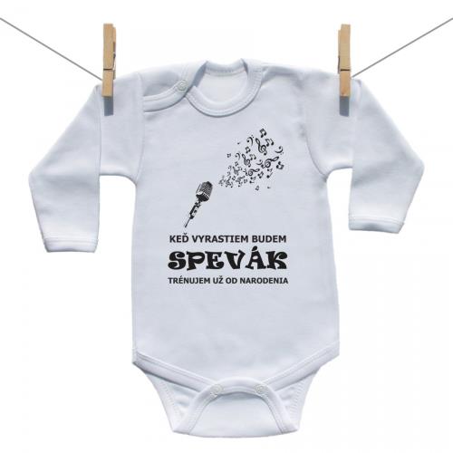 Boodyy Body s dlhým rukávom Spevák 92 (18-24 mesiacov)
