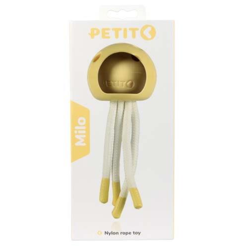 EBI PETIT MILO Hryzátko pre šteňatá a dospelých psov malých plemien žltá chobotnica 18x7x7cm