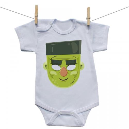 Boodyy Body s krátkym rukávom Halloween maska 56 (0-2 mesiace)