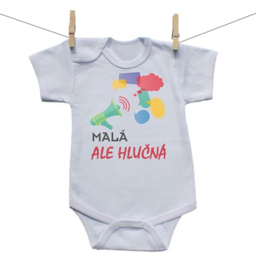 Boodyy Body s krátkym rukávom Malá ale hlučná 68 (3-6 mesiacov)