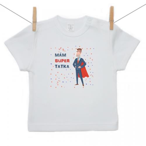 Boodyy Tričko s krátkym rukávom Mám super tatka 80 (9-12 mesiacov) 449-21664
