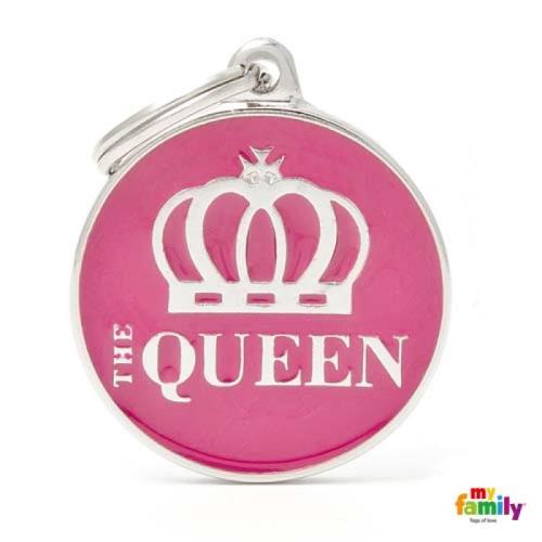 MF THE QUEEN 3,93x3,17 cm gravírovateľný prívesok