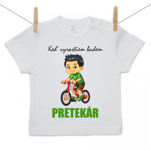 Boodyy Tričko s krátkym rukávom Keď vyrastiem budem pretekár 104 (3-4 roky) 2283-44622
