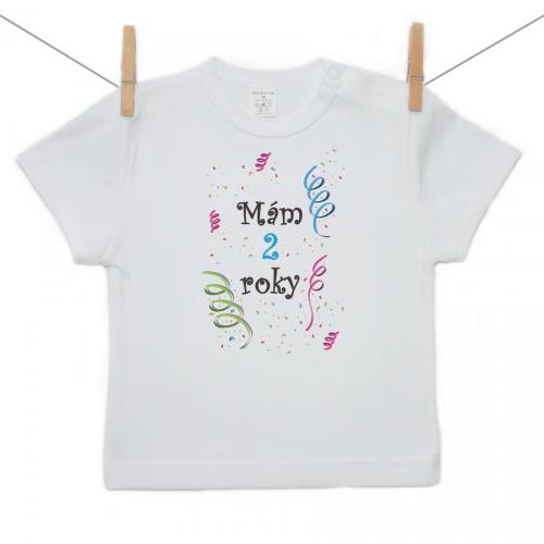 Boodyy Tričko s krátkym rukávom Mám 2 roky Chlapec 98 (2-3 roky) 477-22096