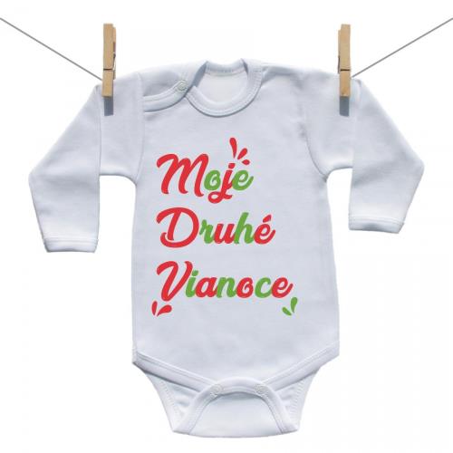 Boodyy Body s dlhým rukávom Moje druhé Vianoce 80 (9-12 mesiacov) 3183-50808