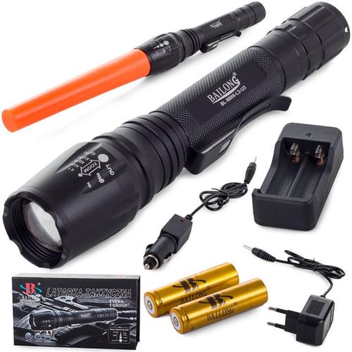 Svietidlo LED ACCU 8W 600lm BAILONG BL-8668+kužeľ